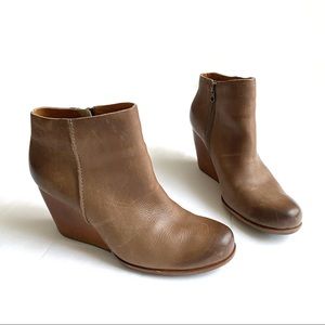 Kork-Ease NATALYA Wedge Ankle Bootie Brown